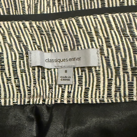 Women’s Nordstrom Classiques Entier tweed skirt Cream And Black size 8 - Picture 6 of 10